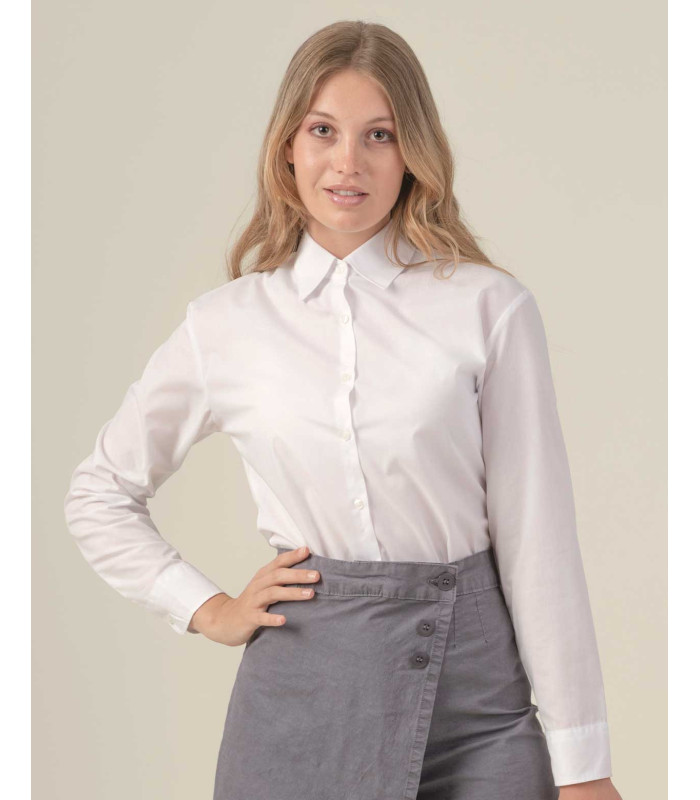 Camisa Mujer Popelín Manga Larga Oslo