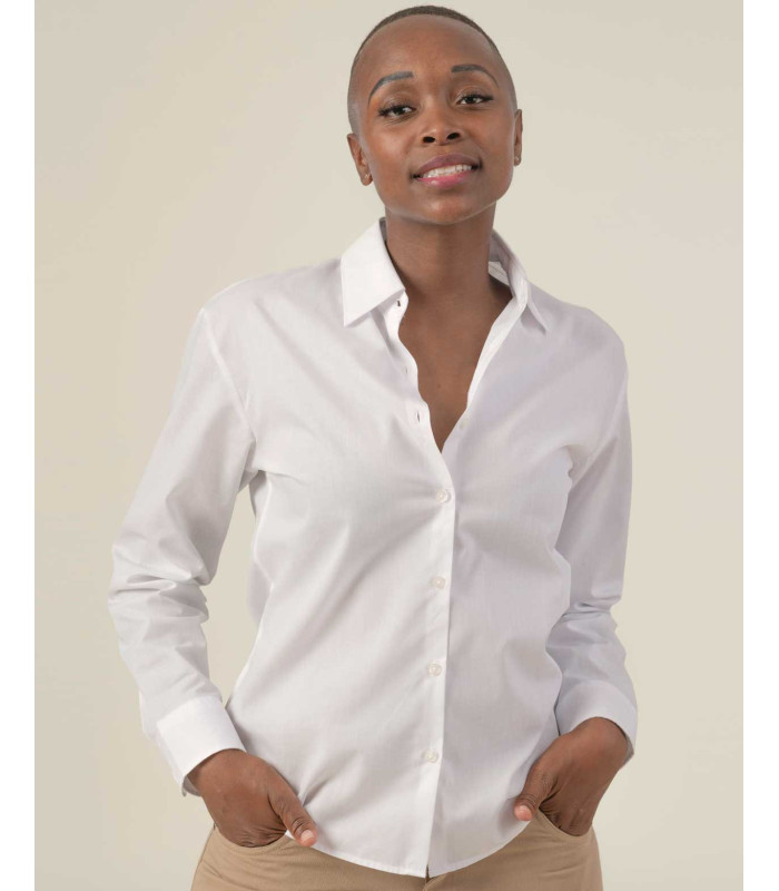 Camisa Mujer Oxford Manga Larga