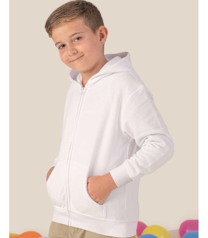 Sudadera de Niño Cremallera entera con Capucha