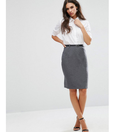 Belted Pencil Skirt (Demo Categories)