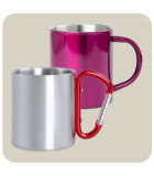 Tazas metálicas personalizadas